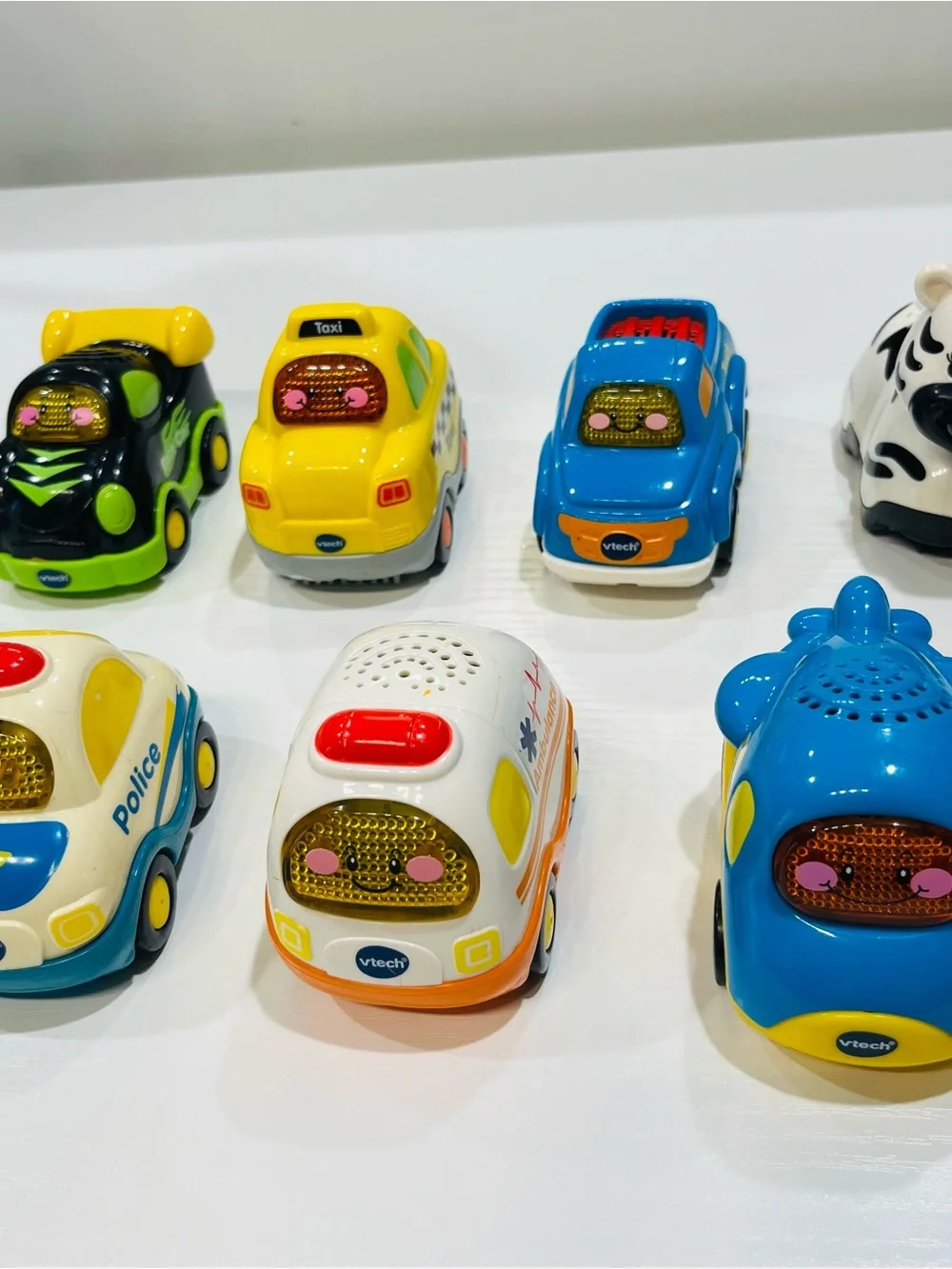 7 Kids Musical Toy Car - White & Orange